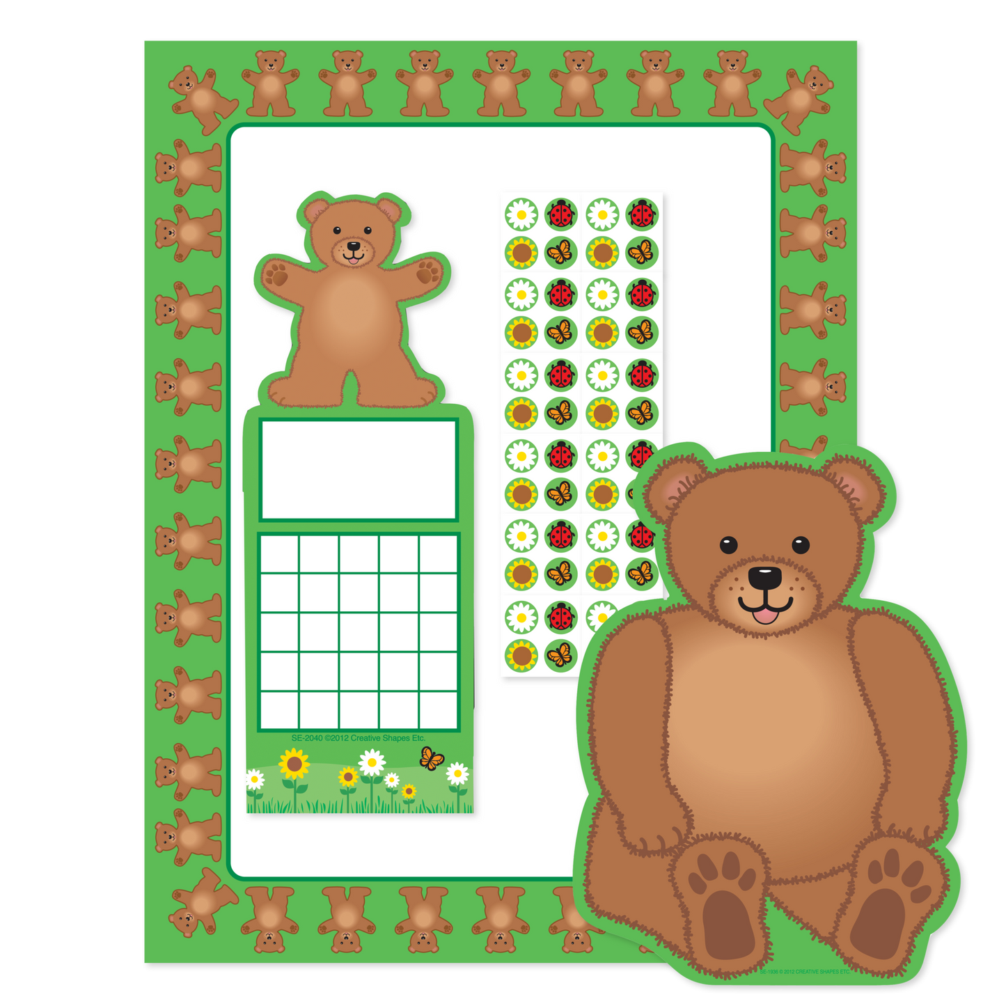 SHAPES ETC.SHAPES ETC. Stationery Set - Teddy Bear
