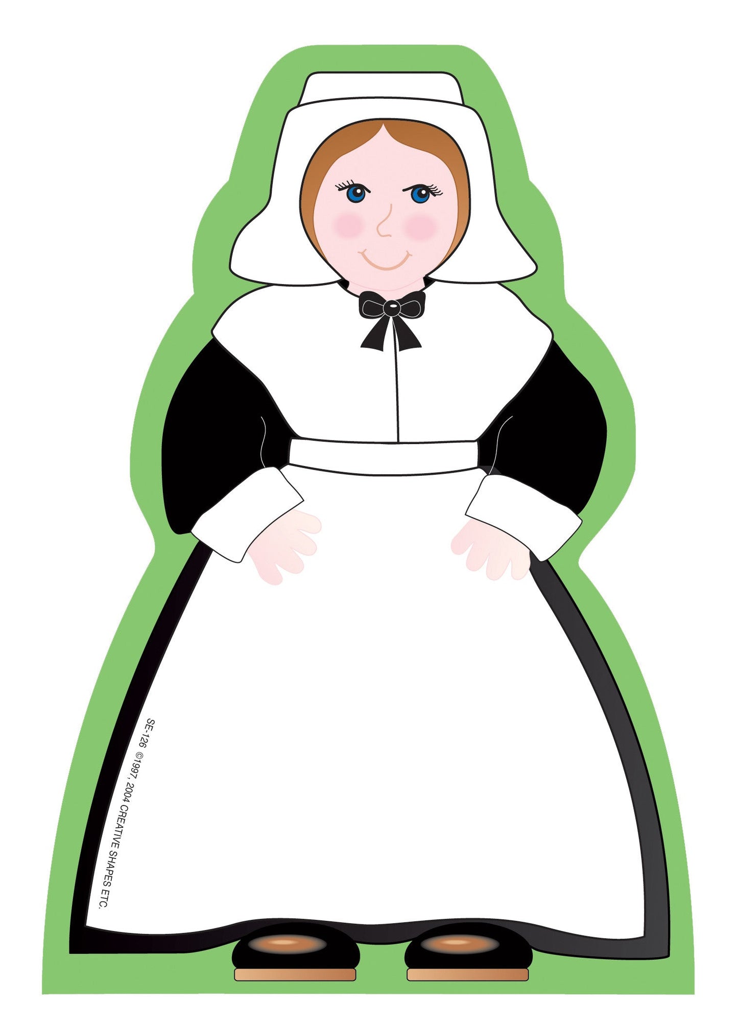 SHAPES ETC. Mini Notepad - Pilgrim Girl