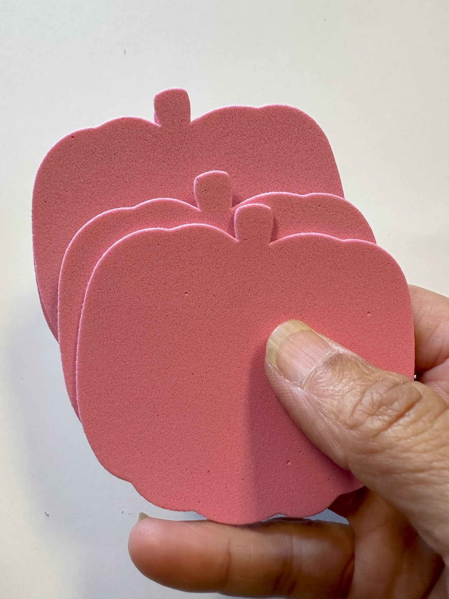 SHAPES ETC. Small Single Color Creative Foam Cut-Outs - Pretty in Pink-O-Ween Pumpkin
