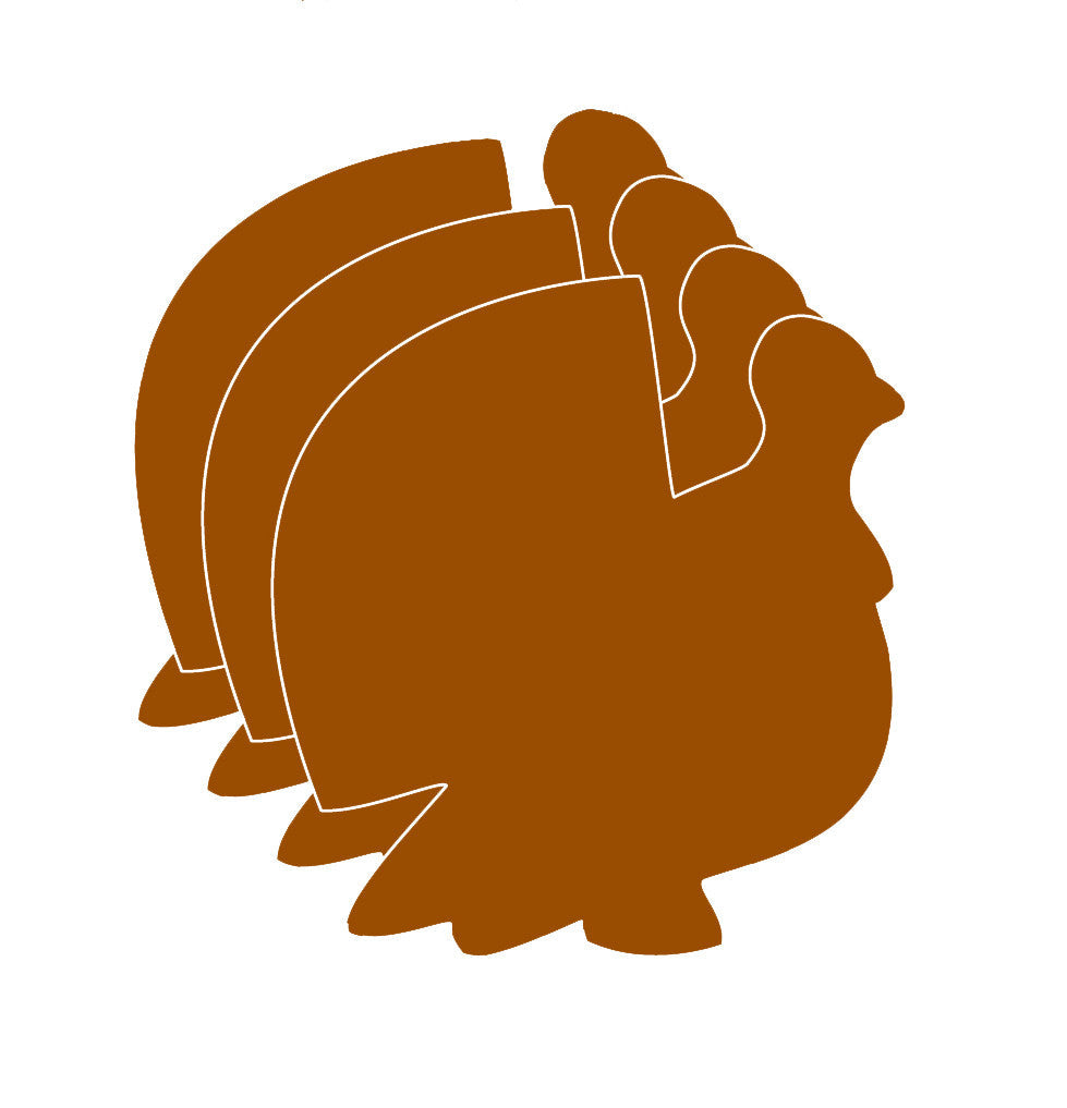 SHAPES ETC. Small Single Color Creative Foam Cut-Outs - Turkey