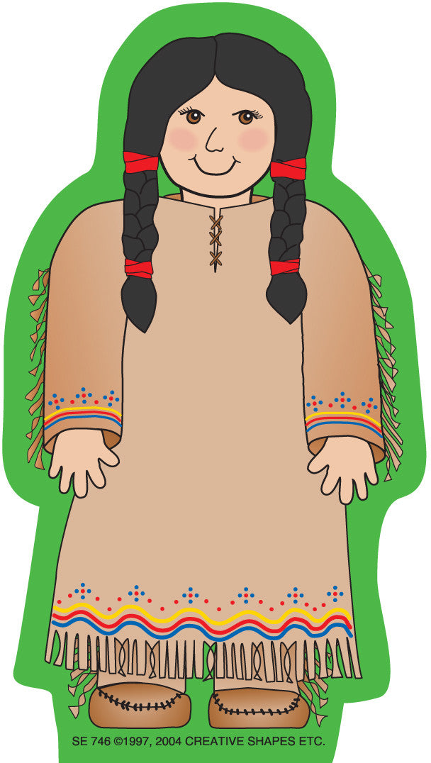 SHAPES ETC. Mini Notepad - Native American Girl
