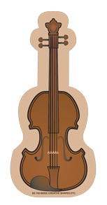 SHAPES ETC. Mini Notepad - Violin