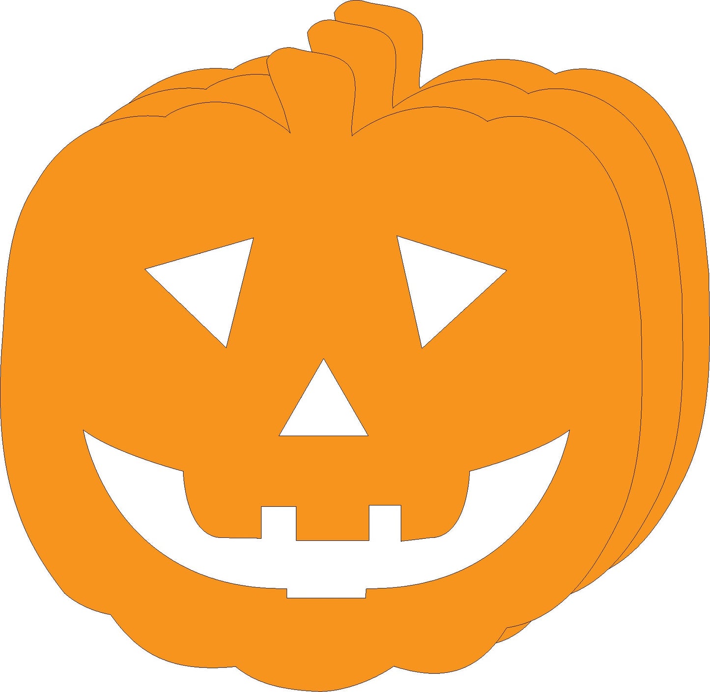 SHAPES ETC. Large Single Color Creative Foam Cut-Outs - Jack O Lantern