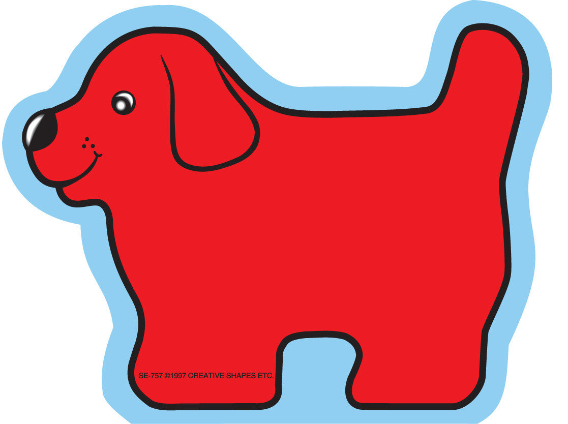 SHAPES ETC. Mini Notepad - Red Dog