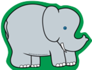 SHAPES ETC. Mini Notepad - Elephant