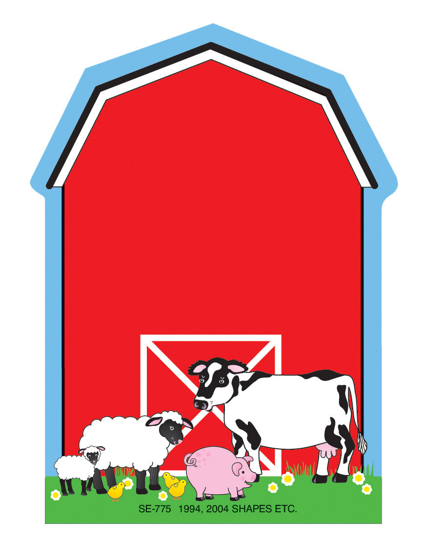 SHAPES ETC. Mini Notepad - Barn