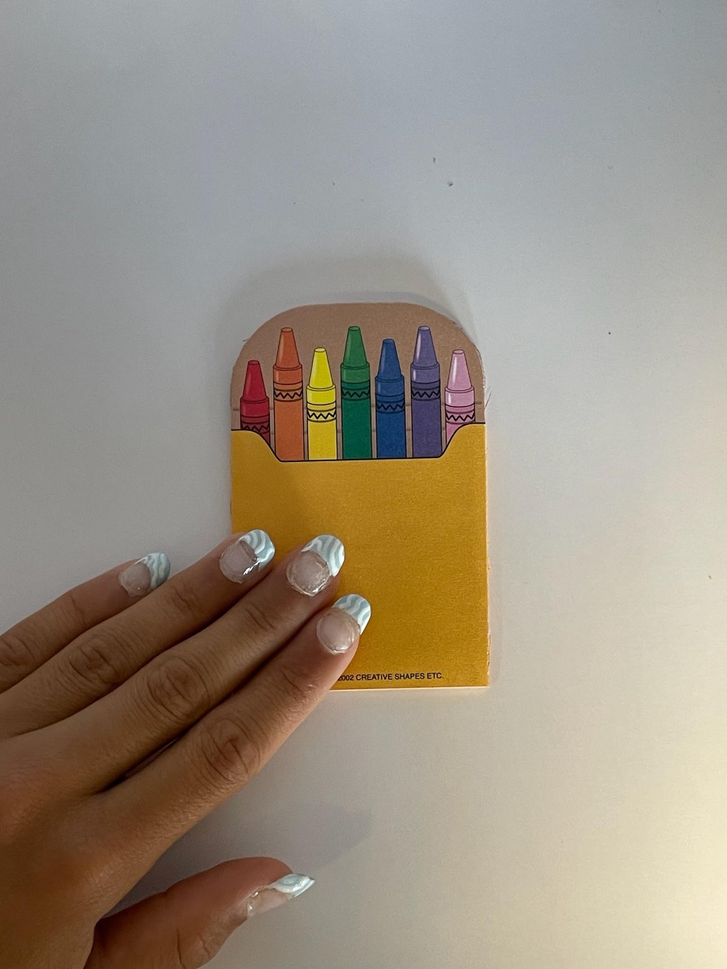 SHAPES ETC. Mini Notepad - Crayon Box