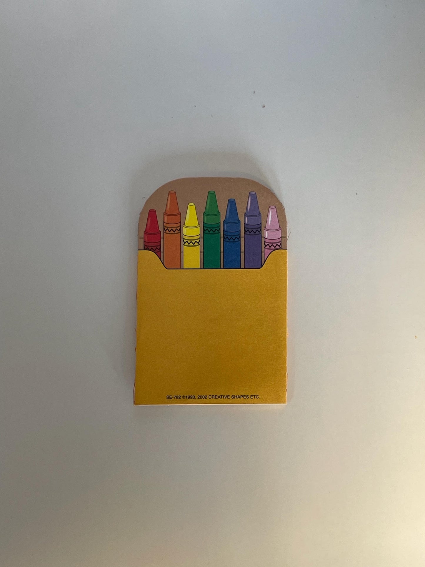 SHAPES ETC. Mini Notepad - Crayon Box