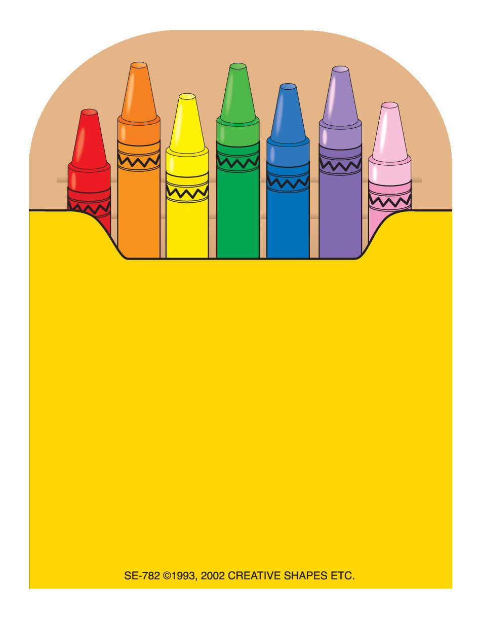 SHAPES ETC. Mini Notepad - Crayon Box