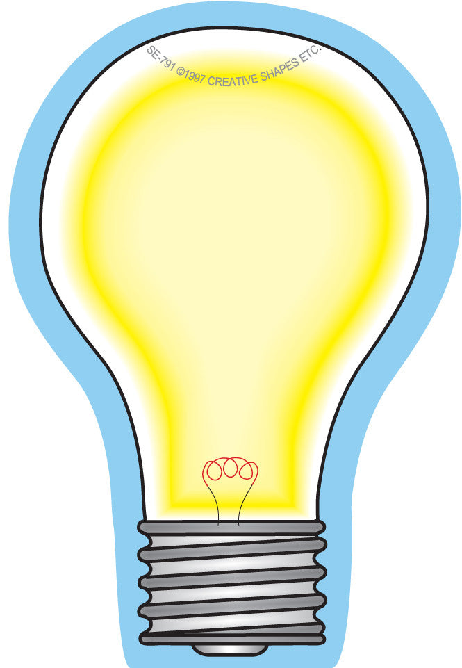 SHAPES ETC. Mini Notepad - Light Bulb