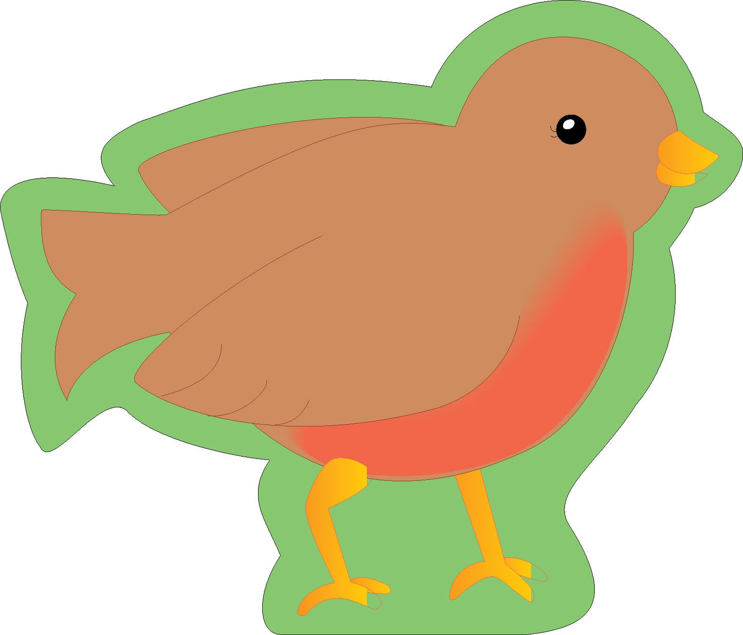SHAPES ETC. Mini Notepad - Robin