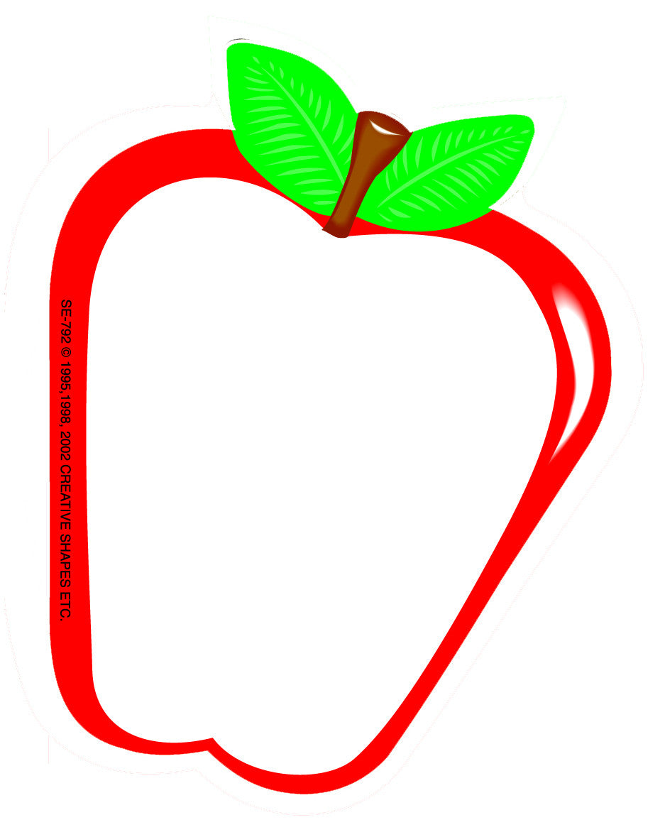 SHAPES ETC. Mini Notepad - Half Apple