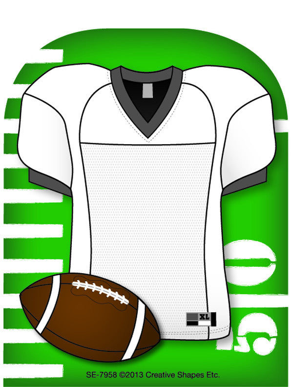 SHAPES ETC. Mini Notepad - Football Jersey