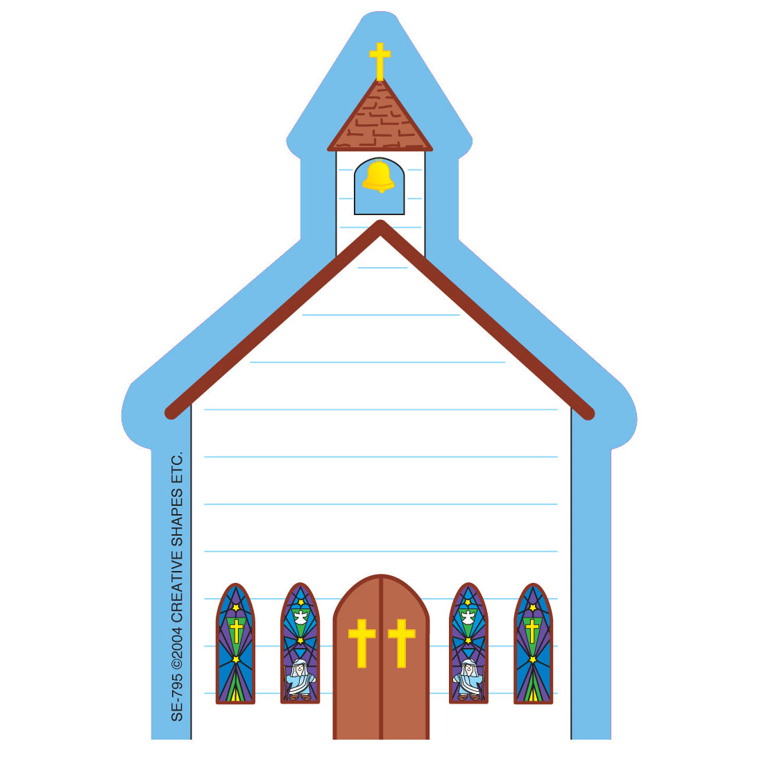 SHAPES ETC. Mini Notepad - Church
