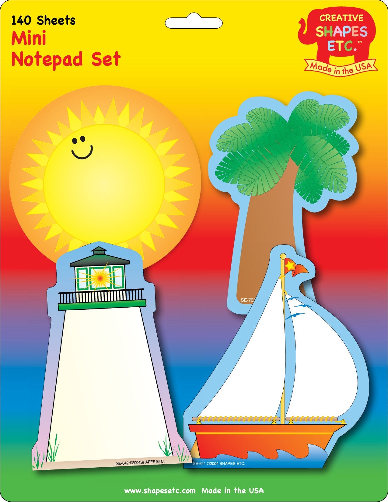 SHAPES ETC. Mini Notepad Set - Seaside