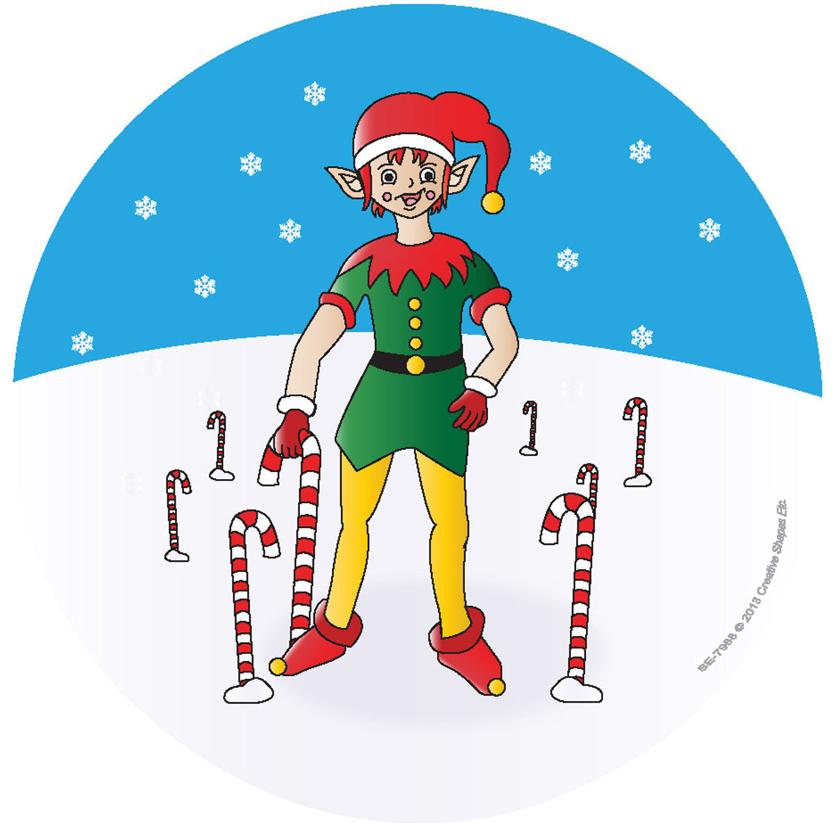 SHAPES ETC. Mini Notepad - Elf Standing