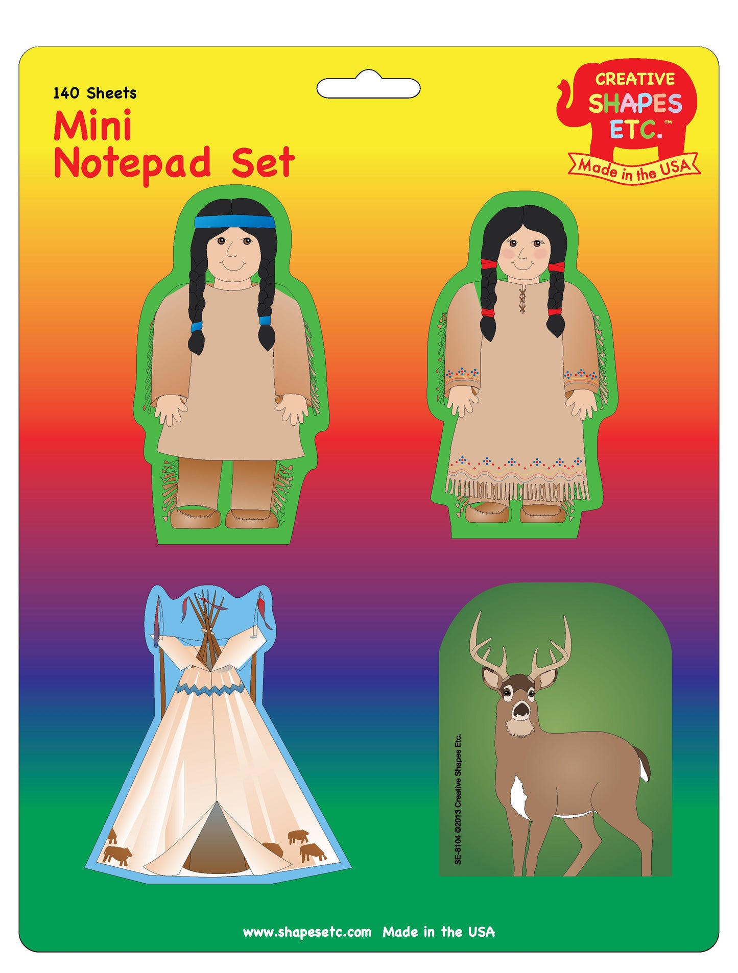 SHAPES ETC. Mini Notepad Set - Native American