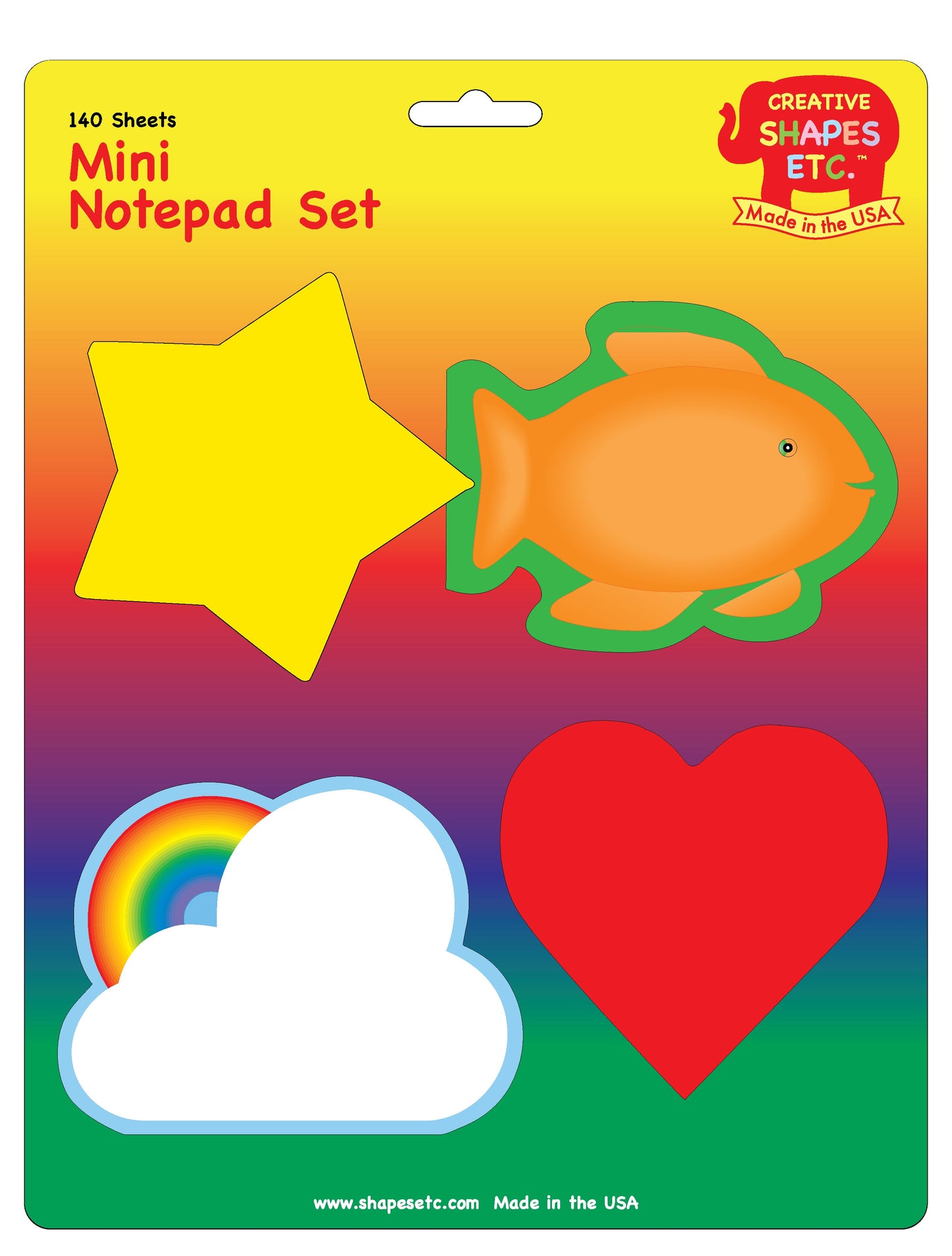 SHAPES ETC. Mini Notepad Set- Spiritual Symbols