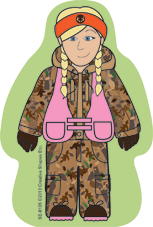 SHAPES ETC. Mini Notepad - Camo Girl