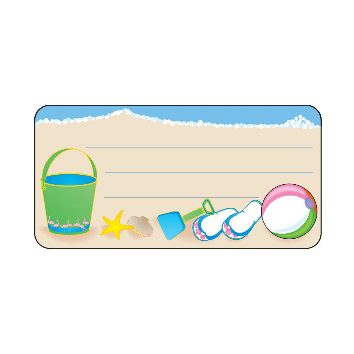 SHAPES ETC. Nametag - Beach