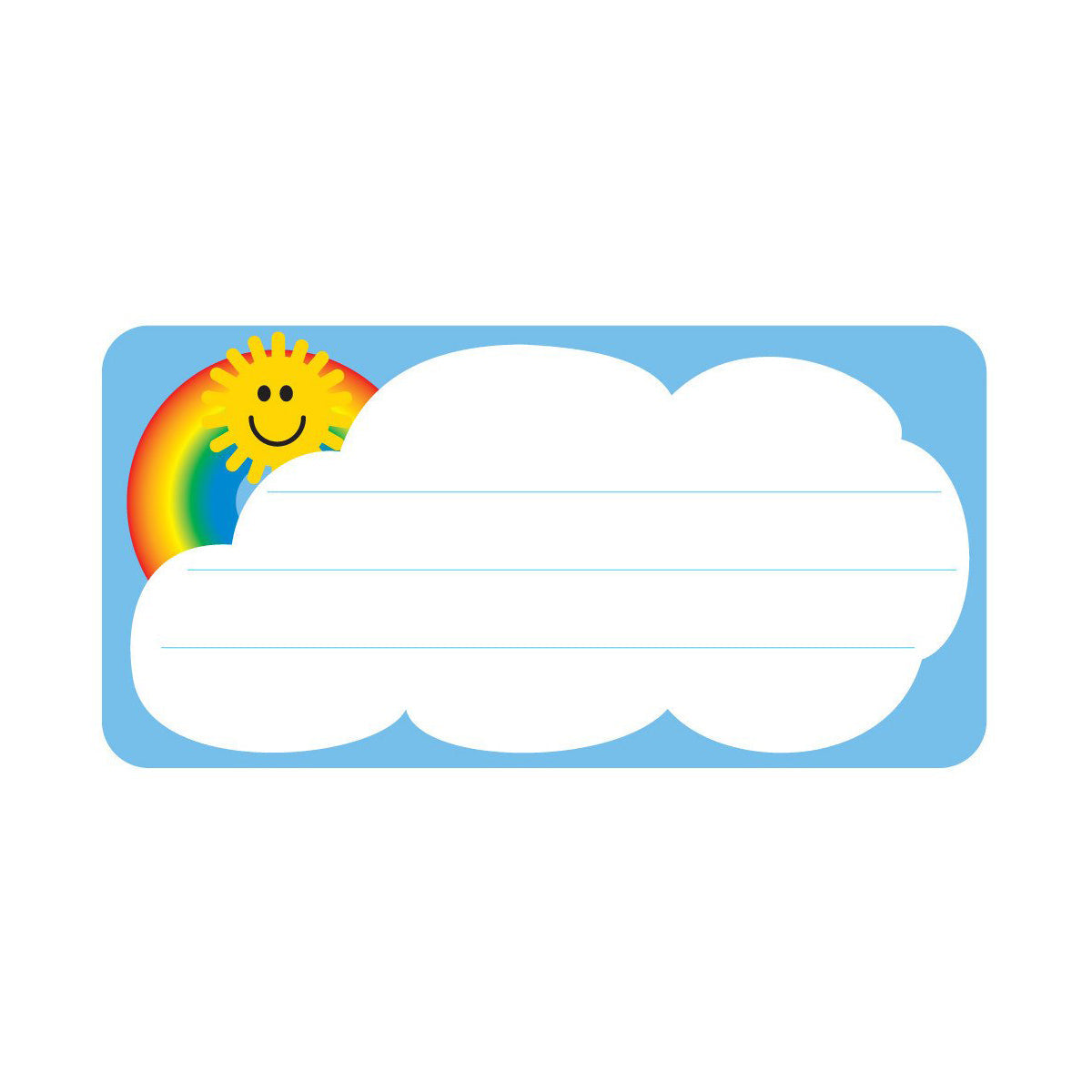 SHAPES ETC. Nametag - Rainbow