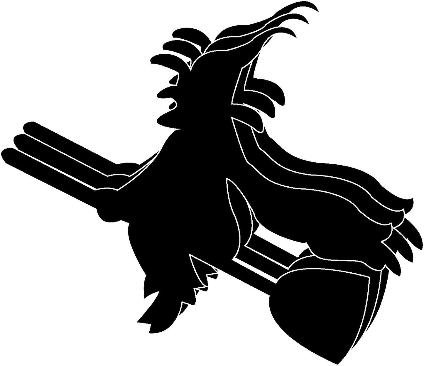 SHAPES ETC. Large Single Color Creative Foam Cut-Outs - Witch