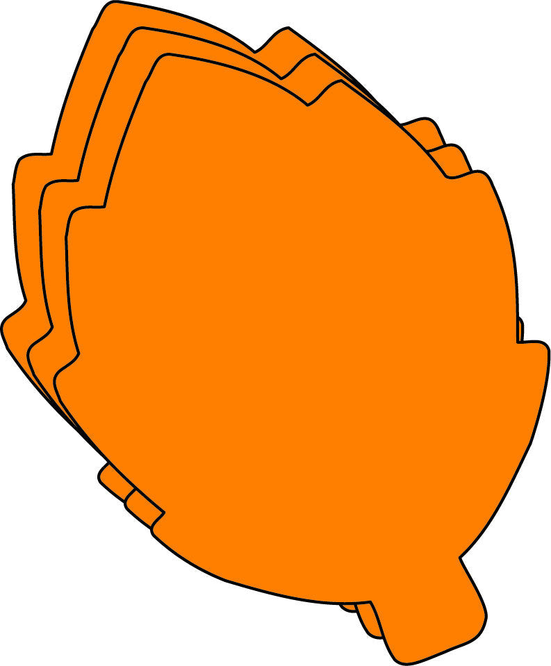 SHAPES ETC. Large Single Color Creative Foam Cut-Outs - Fall Leaf