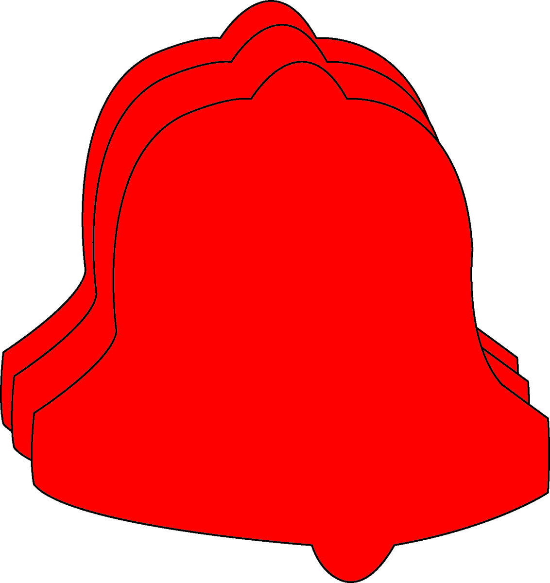 SHAPES ETC. Large Single Color Creative Foam Cut-Outs - Holiday Bell