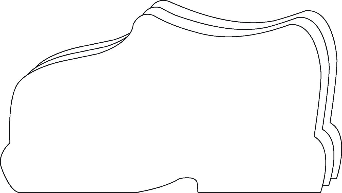 SHAPES ETC. Large Single Color Creative Foam Cut-Outs - Shoe