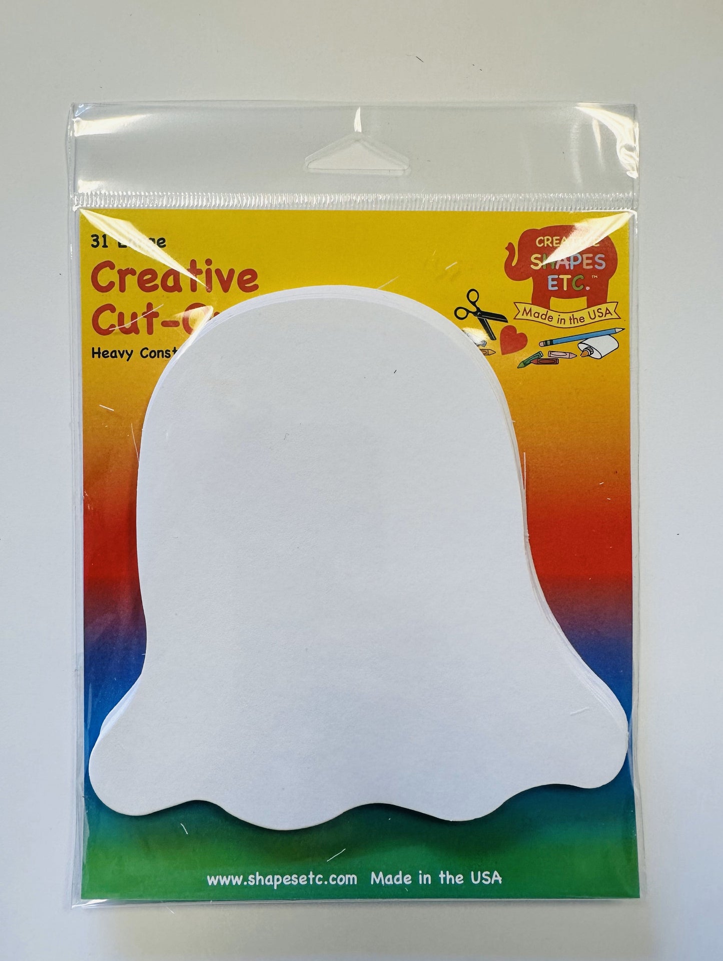 SHAPES ETC. Large Single Color Cut-Out - Ghost