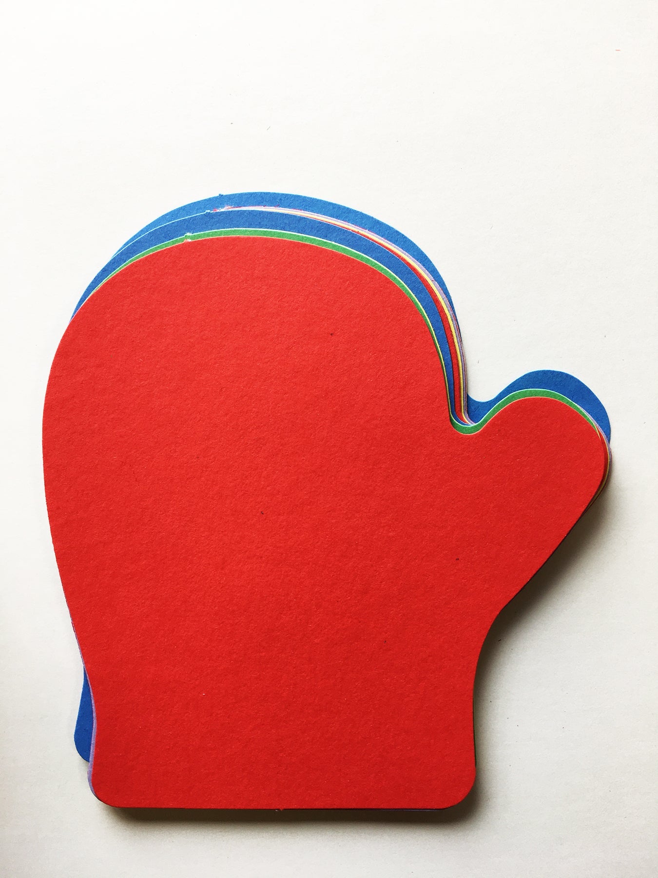 SHAPES ETC. Mitten Assorted Color Creative Cut-Outs- 5.5"