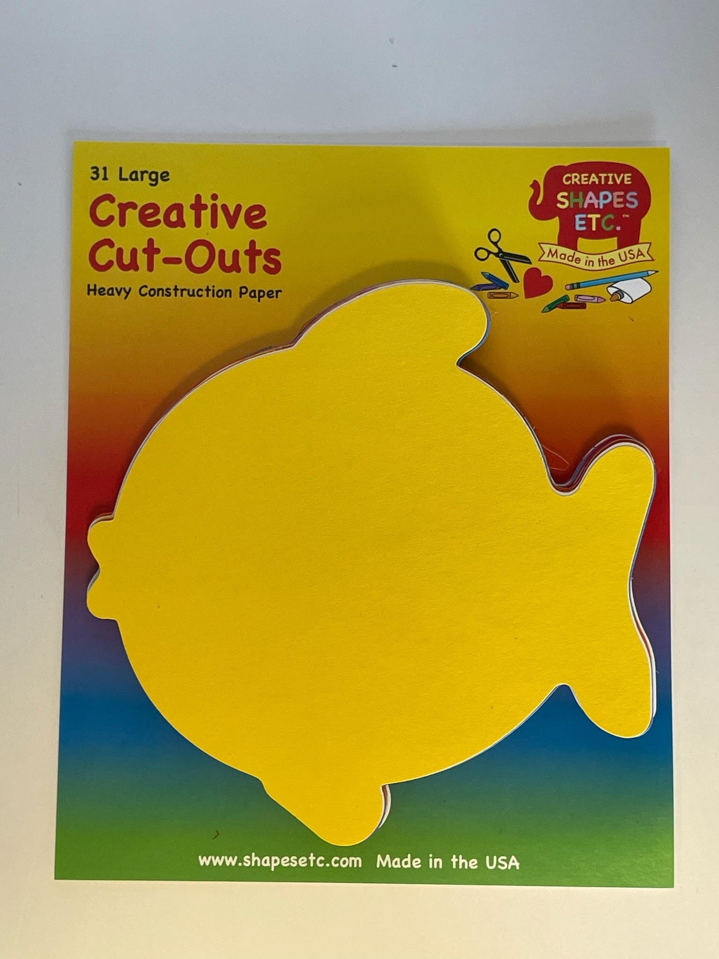 SHAPES ETC. Fish Assorted Color Creative Cut-Outs- 5.5"