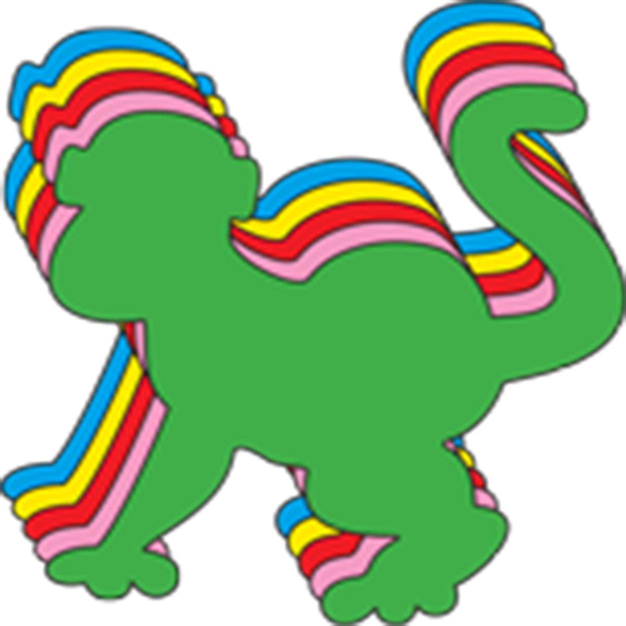 SHAPES ETC. Monkey Assorted Color Creative Cut-Outs- 5.5"