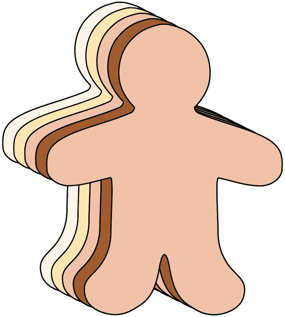 SHAPES ETC. Person Multicultural Creative Cut-Outs- 5.5”