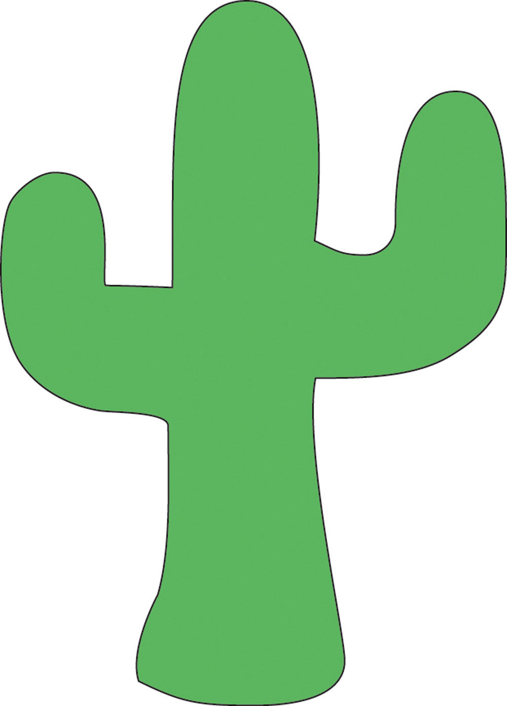 SHAPES ETC. Sticky Shape Notepad - Cactus