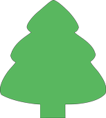 SHAPES ETC. Sticky Shape Notepad - Evergreen Tree