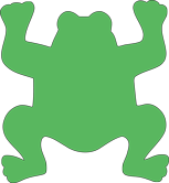 SHAPES ETC. Sticky Shape Notepad - Frog