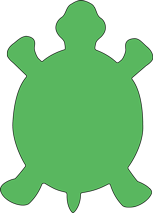 SHAPES ETC. Sticky Shape Notepad - Turtle