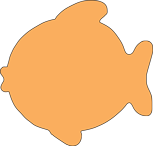 SHAPES ETC. Sticky Shape Notepad - Fish