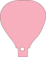 SHAPES ETC. Sticky Shape Notepad - Hot Air Balloon