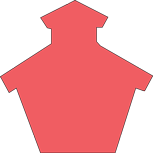 SHAPES ETC. Sticky Shape Notepad - Schoolhouse