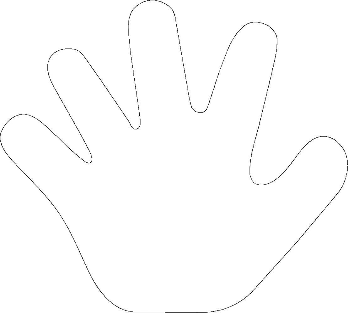 SHAPES ETC. Sticky Shape Notepad - Hand