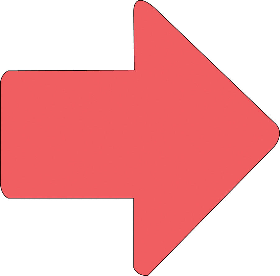 SHAPES ETC. Sticky Shape Notepad - Arrow