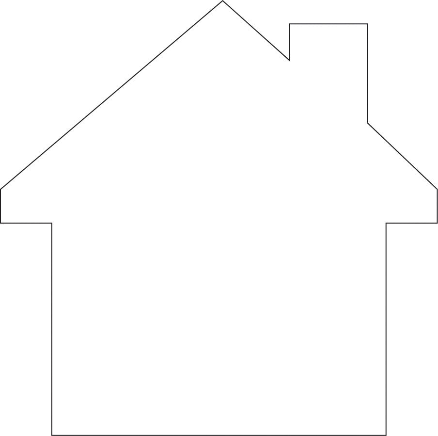 SHAPES ETC. Sticky Shape Notepad - House