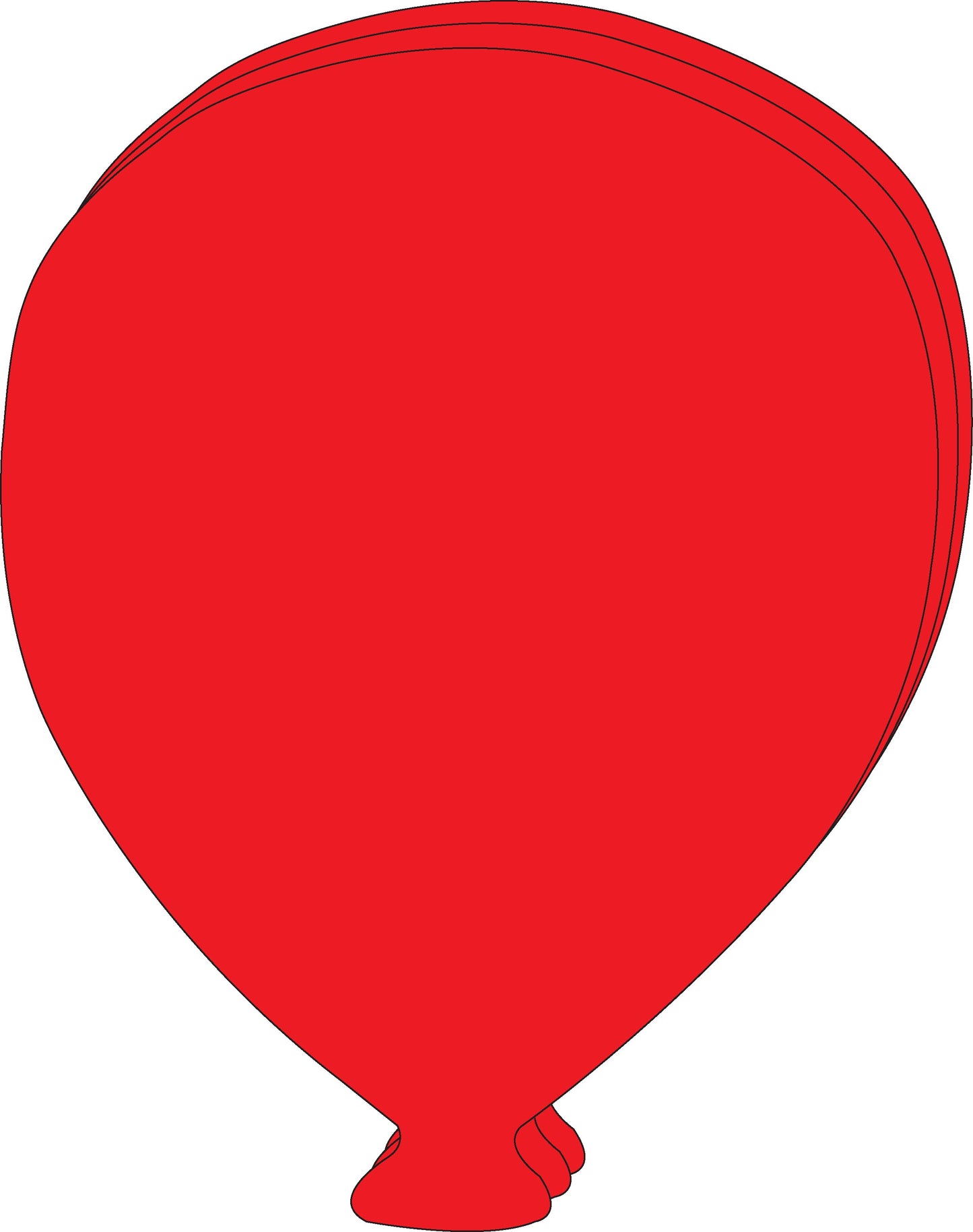 SHAPES ETC. Super Cut-Outs - Single Color Balloon