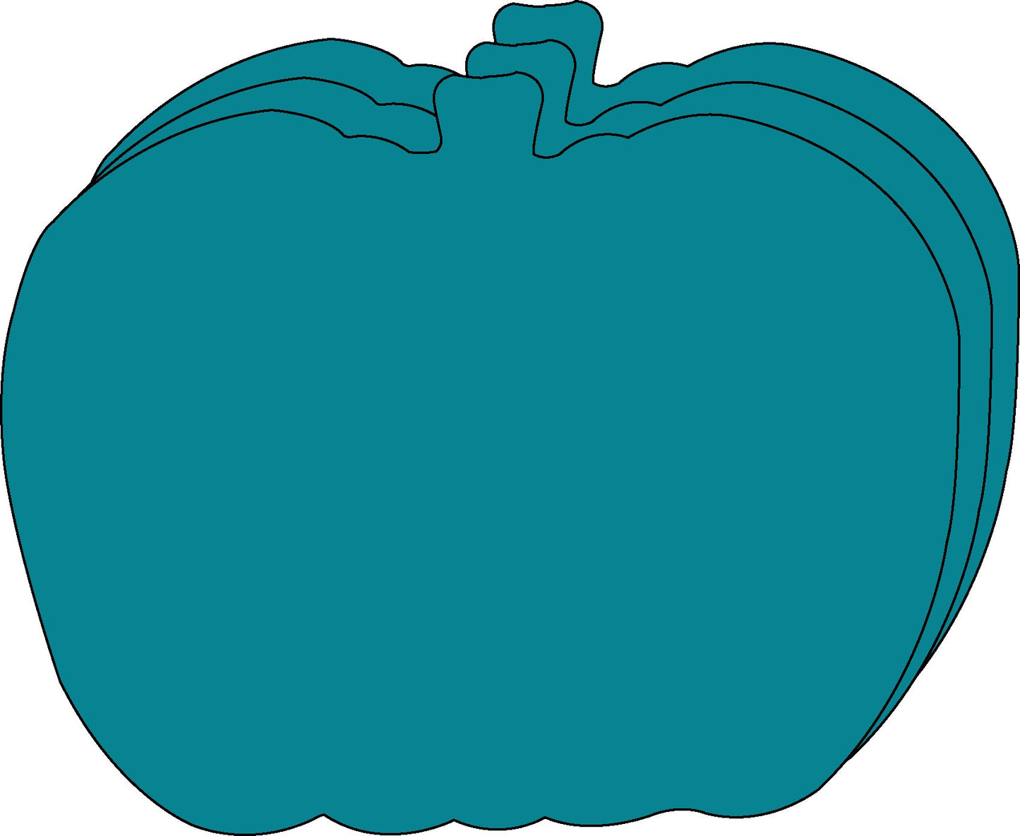 SHAPES ETC. Teal Pumpkin Single Color Super Cut-Outs- 8” x 10”