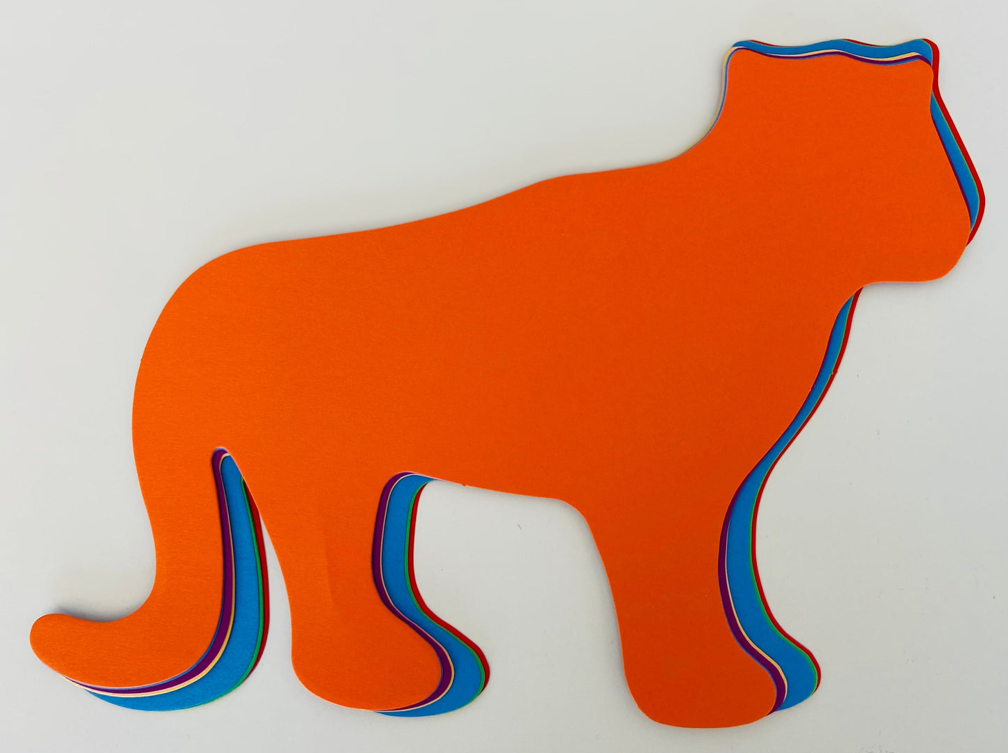 SHAPES ETC. Tiger Assorted Color Super Cut-Outs- 8” x 10”