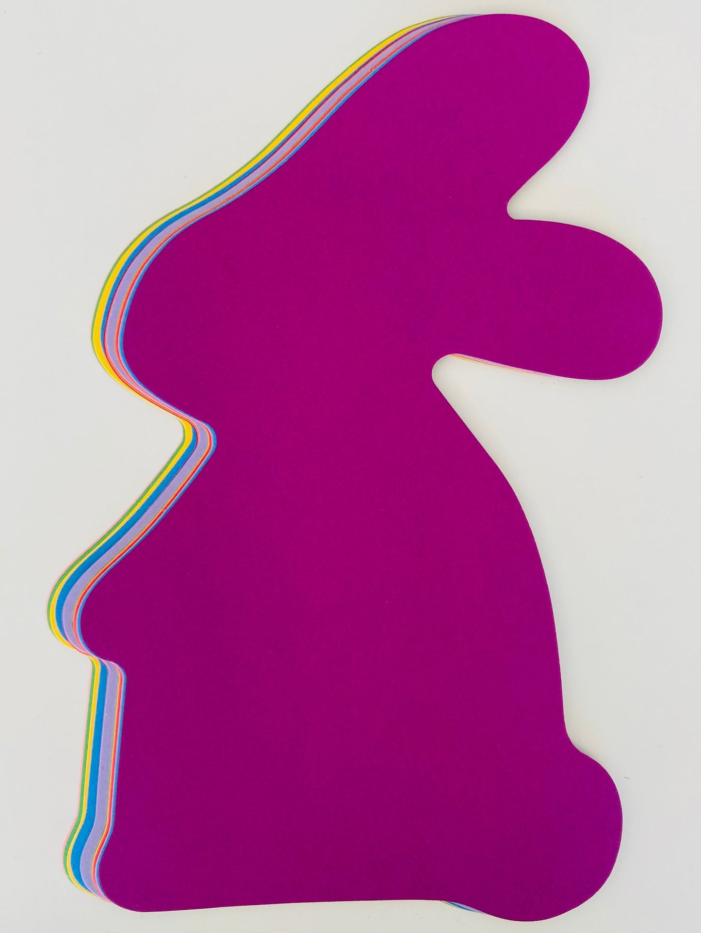 SHAPES ETC. Rabbit Assorted Color Super Cut-Outs- 10.5" x 6.25”