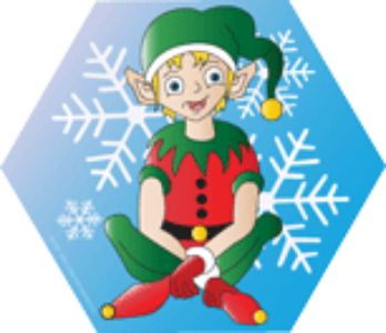 SHAPES ETC. Mini Notepad - Elf Sitting