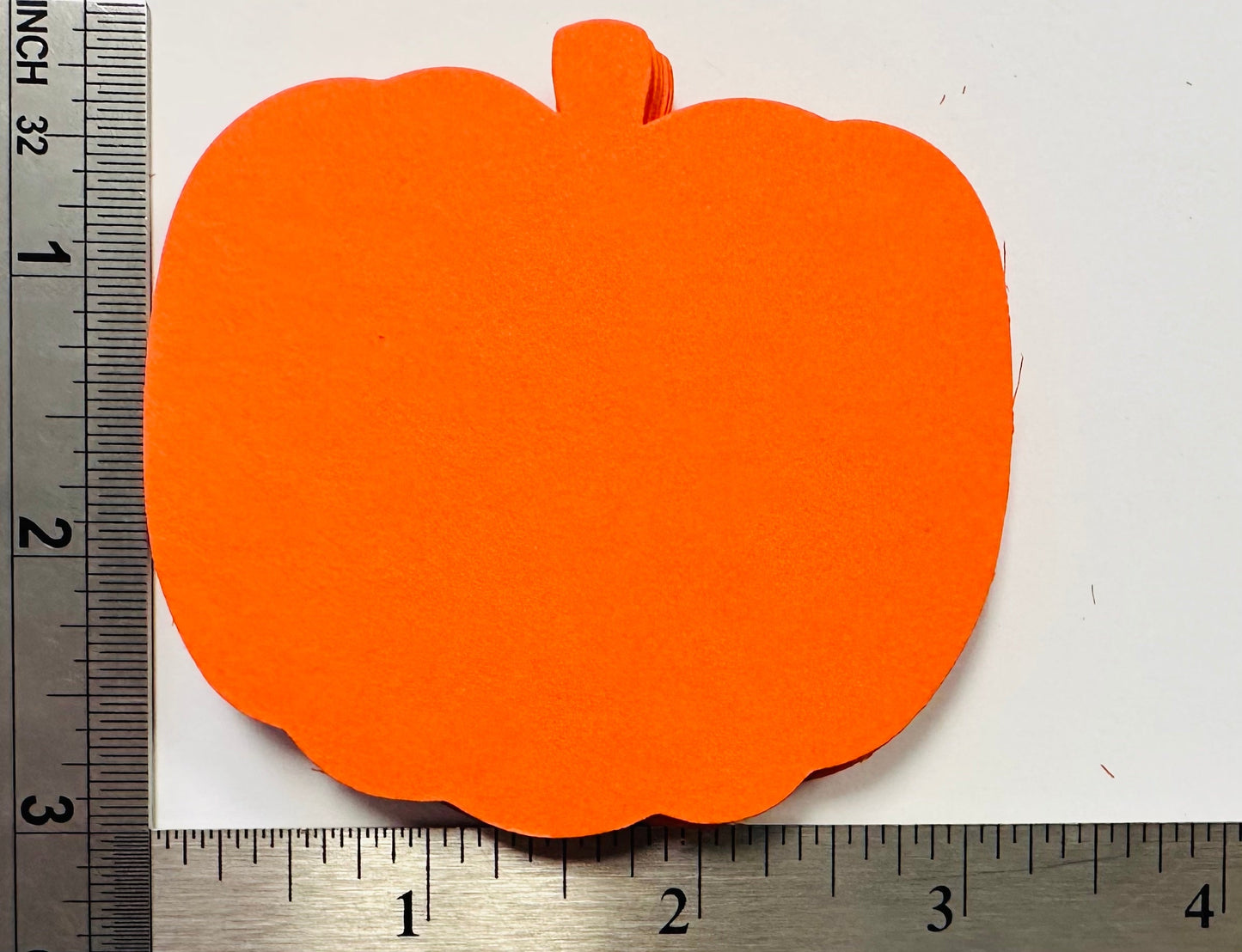 SHAPES ETC. Small Single Color Cut-Out - Orange Pumpkin